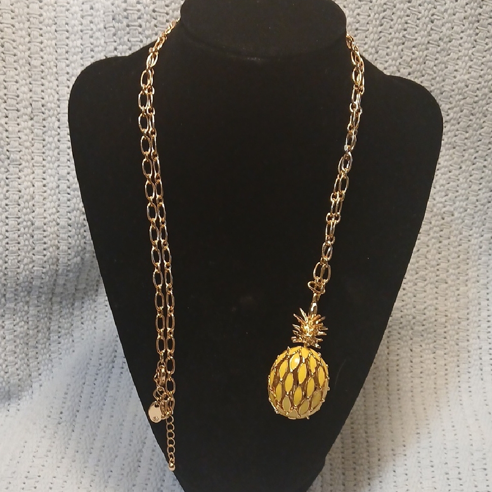 Unique Gold Pineapple Pendant Necklace Hudson Bay Company